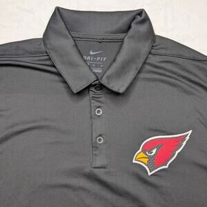 Nike Dri-Fit Arizona Cardinals Mens Golf Polo Shirt Medium‎ Performance NFL